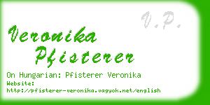 veronika pfisterer business card